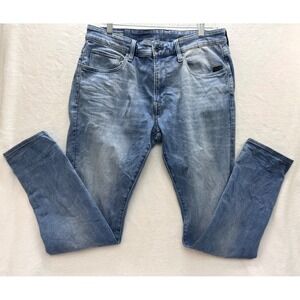 G-Star RAW Revend Skinny Jeans 33x32 Medium Wash Y2K Streetwear Slim Fit Denim